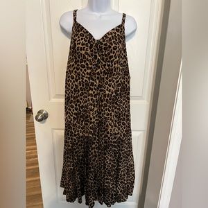 Torrid animal print maxi dress